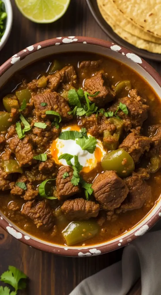 How to Make Mexican Beef Green Chile