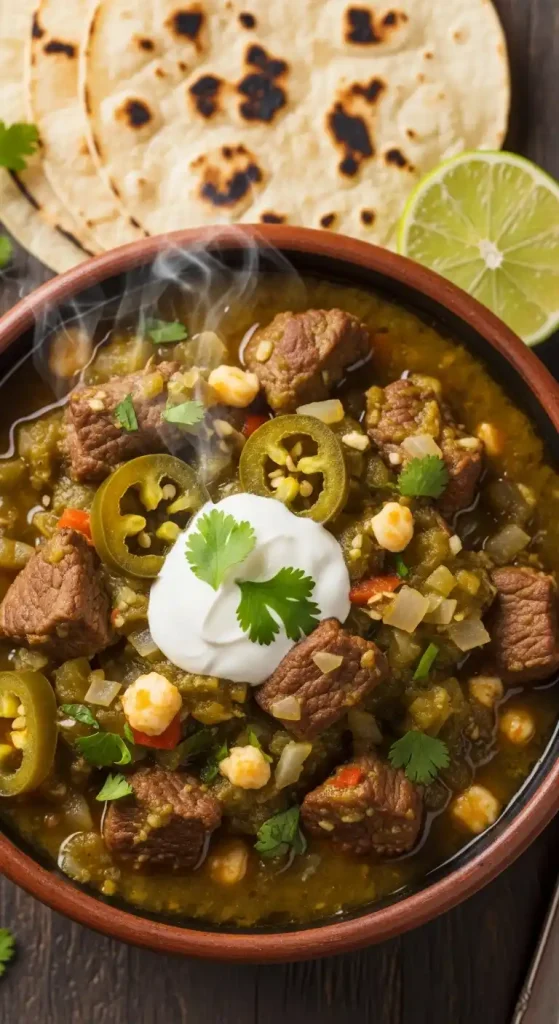 How to Serve Mexican Beef Green Chile