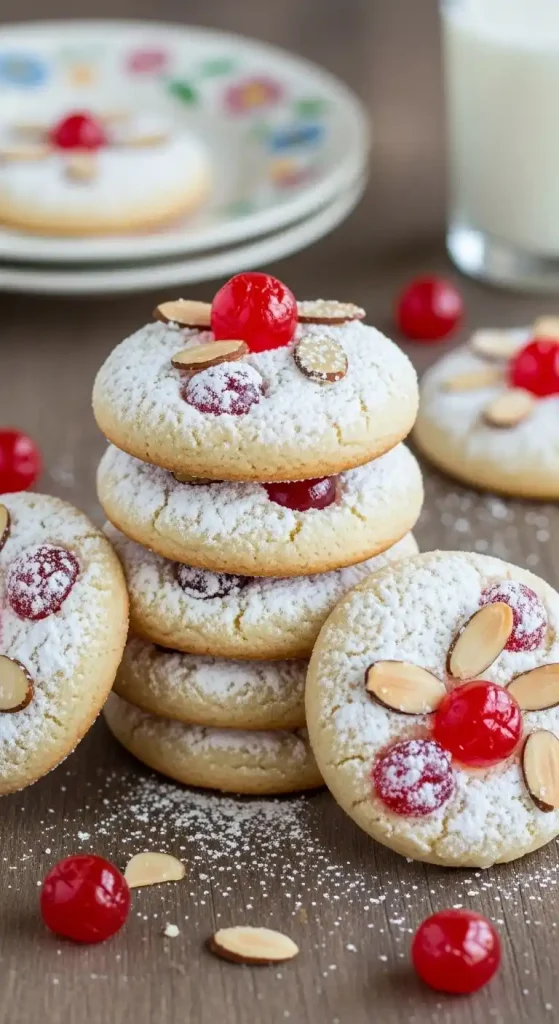 how to serve Cherry Almond Amish Sugar Cookies