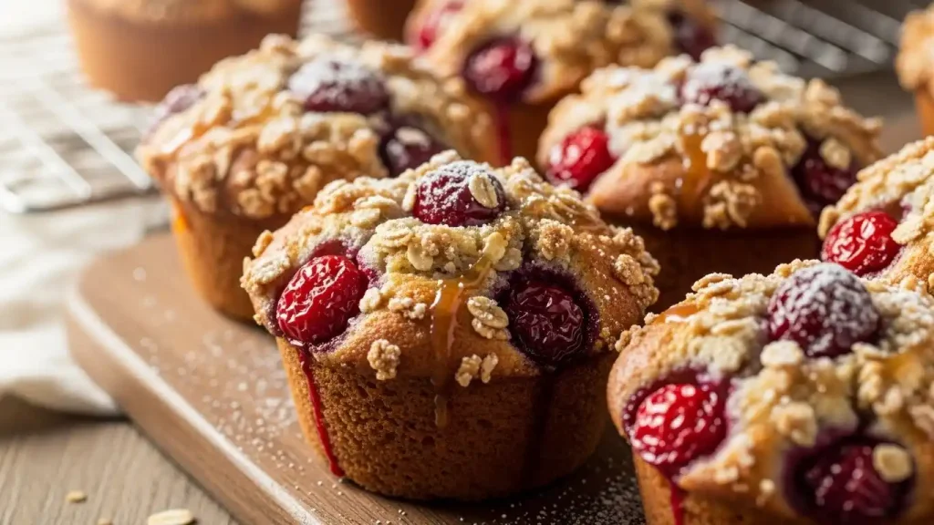 Cherry Cobbler Muffins