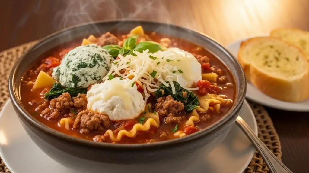 High Protein Lasagna Soup