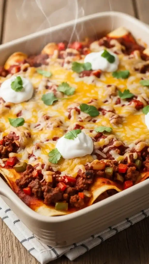 How to Make Beef Enchilada Casserole