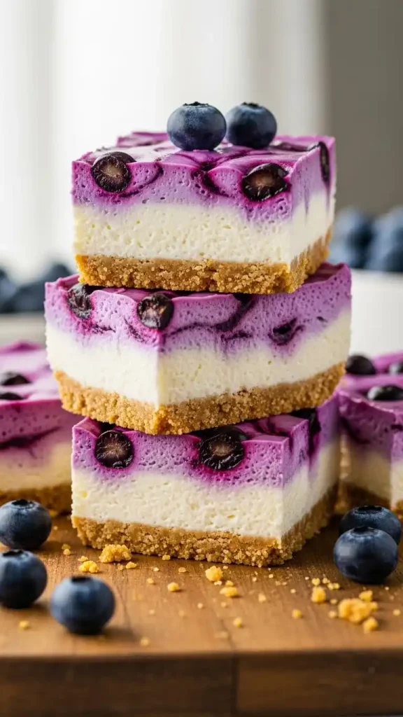 How to Make No-Bake Blueberry Cheesecake Bars