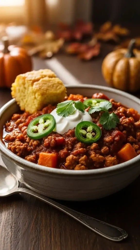 How to Serve Turkey Pumpkin Chili