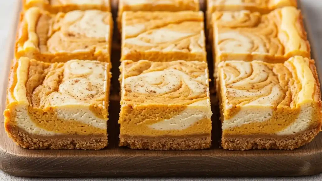 Pumpkin Cheesecake Bars