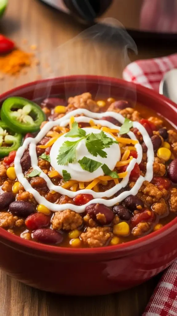 how to make Slow-Cooker Turkey Chili