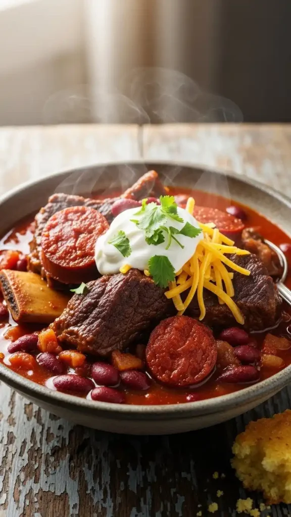 how to make Chili with Beef Short Rib and Chorizo