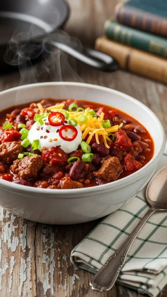 how to serve The Pioneer Woman Chili